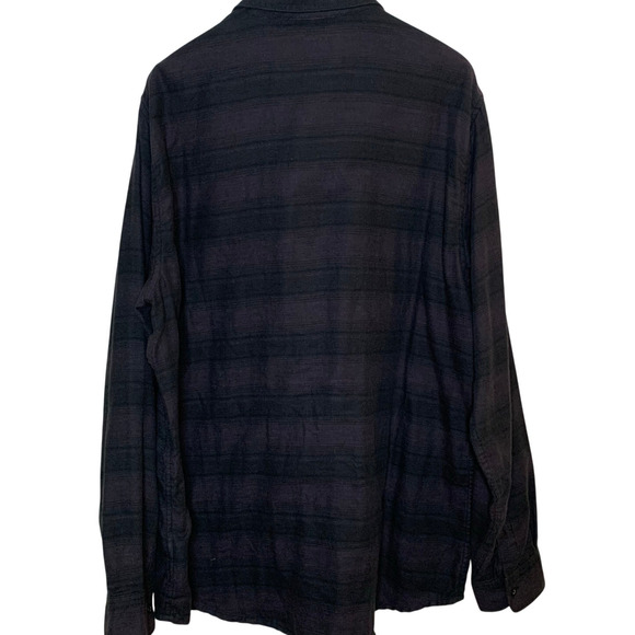 Travis Mathew Shirt Men's Size XL Blue Black Dark Academia Button Down - Picture 2 of 7